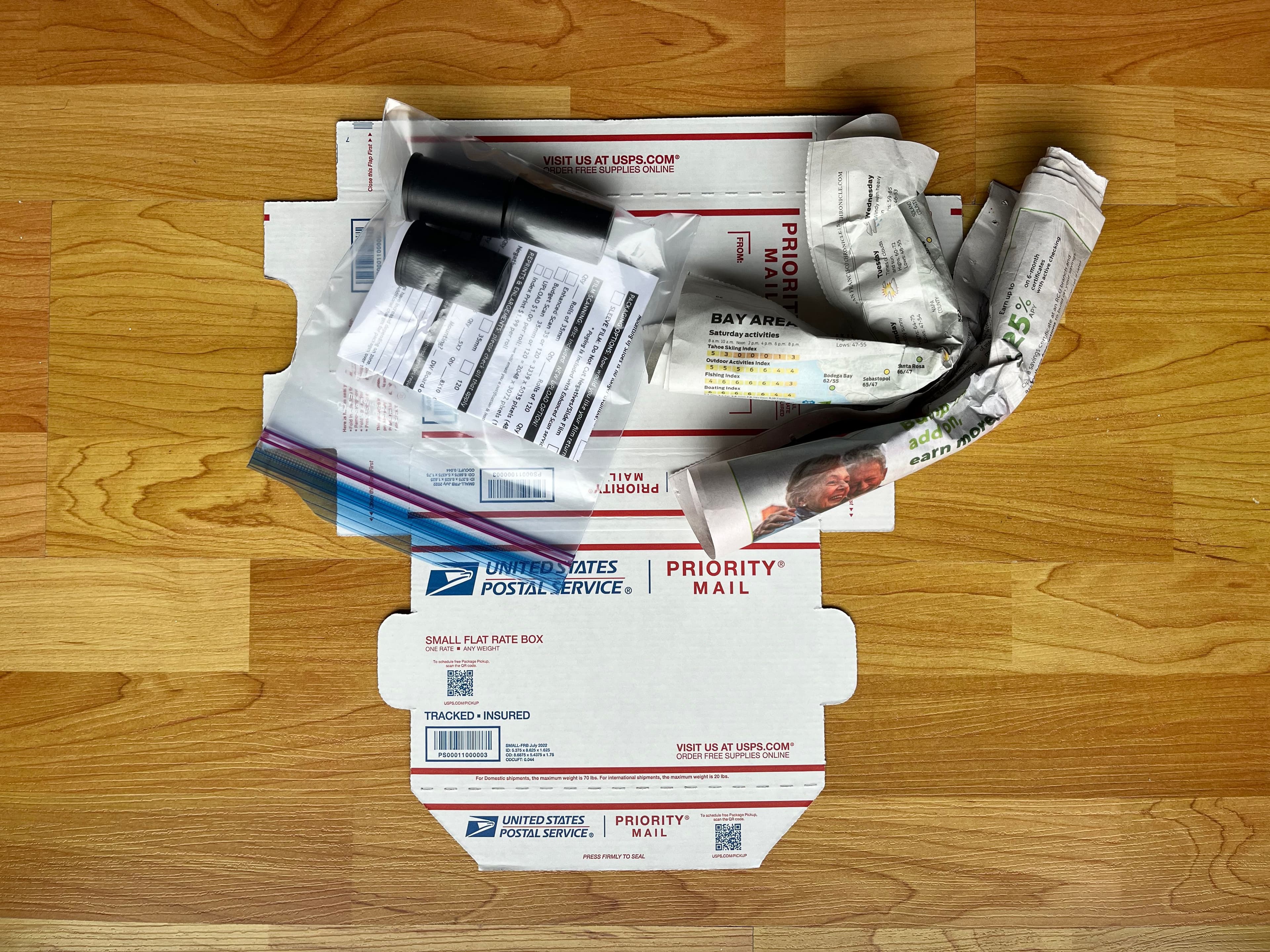 USPS Priority Mail box