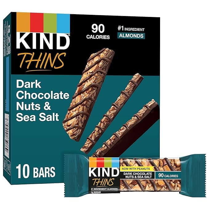 KIND THINS Dark Chocolate Nuts & Sea Salt Bars
