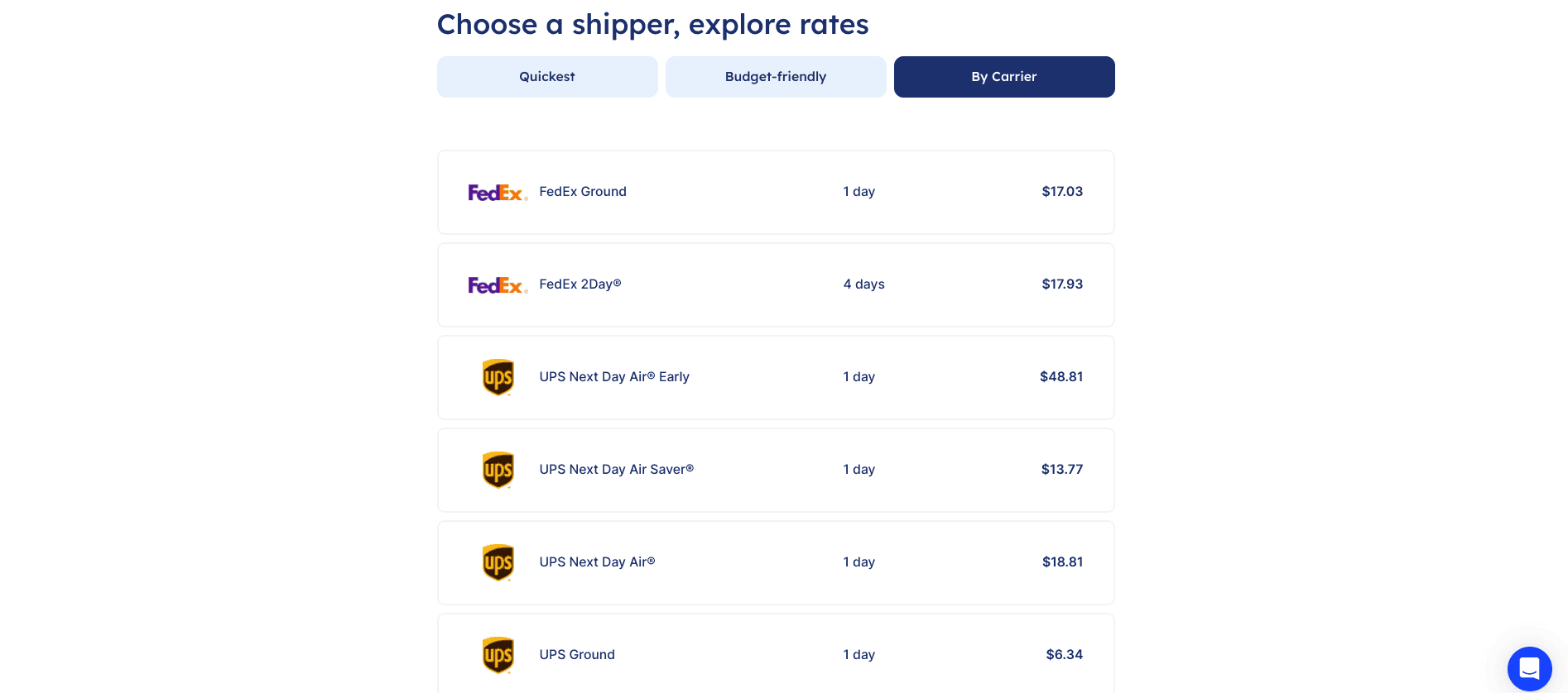 airpals rates examples