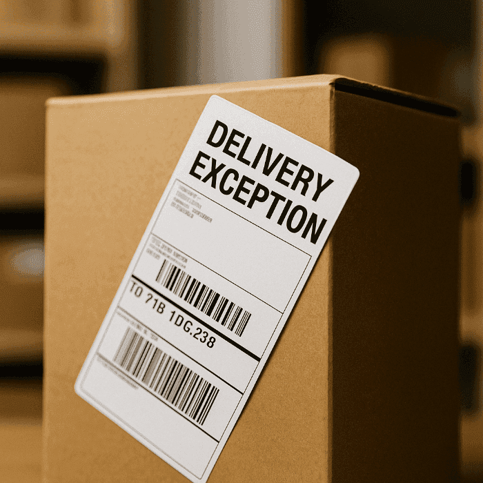 shipping exceptions