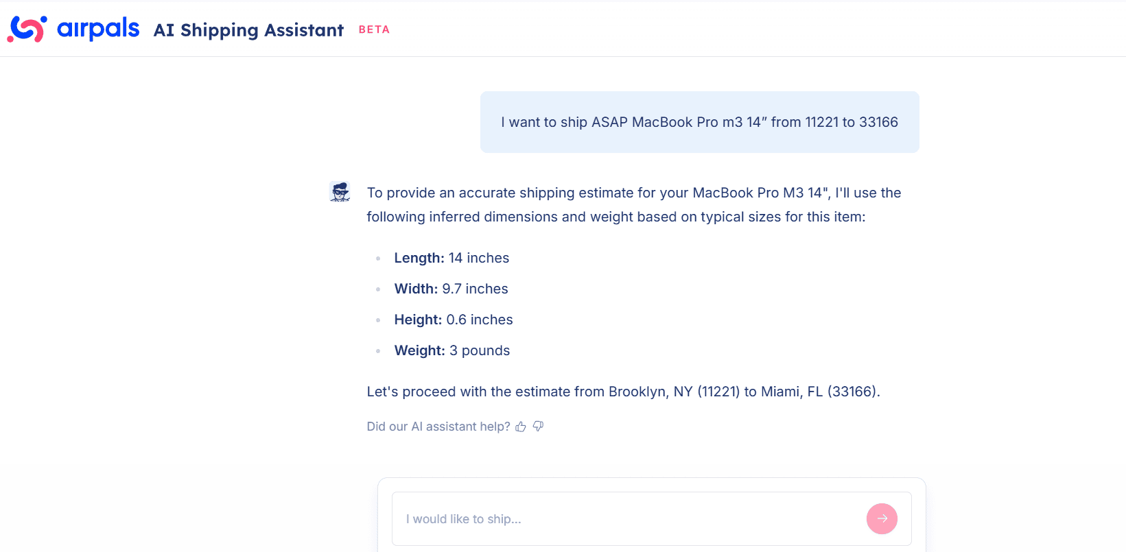 Use Airpals for Simplified Logistics
