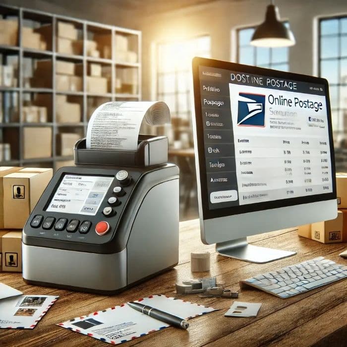 postage meter photo made by AI